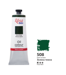Oil Paint, Green Deep (508), 100ml, ROSA Studio