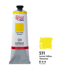 Oil Paint, Lemon Yellow (511), 100ml, ROSA Studio