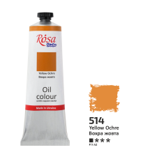 Oil Paint, Yellow Ochre (514), 100ml, ROSA Studio