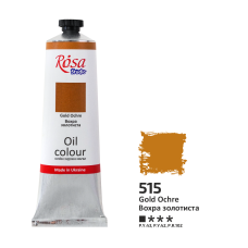 Oil Paint, Gold Ochre (515), 100ml, ROSA Studio