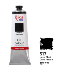 Oil Paint, Lamp Black (517), 100ml, ROSA Studio