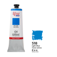 Oil Paint, Light Blue (518), 100ml, ROSA Studio