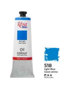 Oil Paint, Light Blue (518), 100ml, ROSA Studio