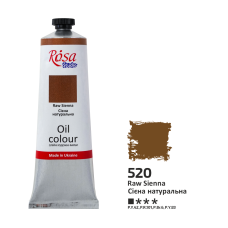 Oil Paint, Raw Sienna (520), 100ml, ROSA Studio