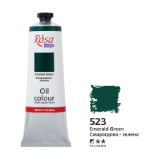 Oil Paint, Emerald Green (523), 100ml, ROSA Studio