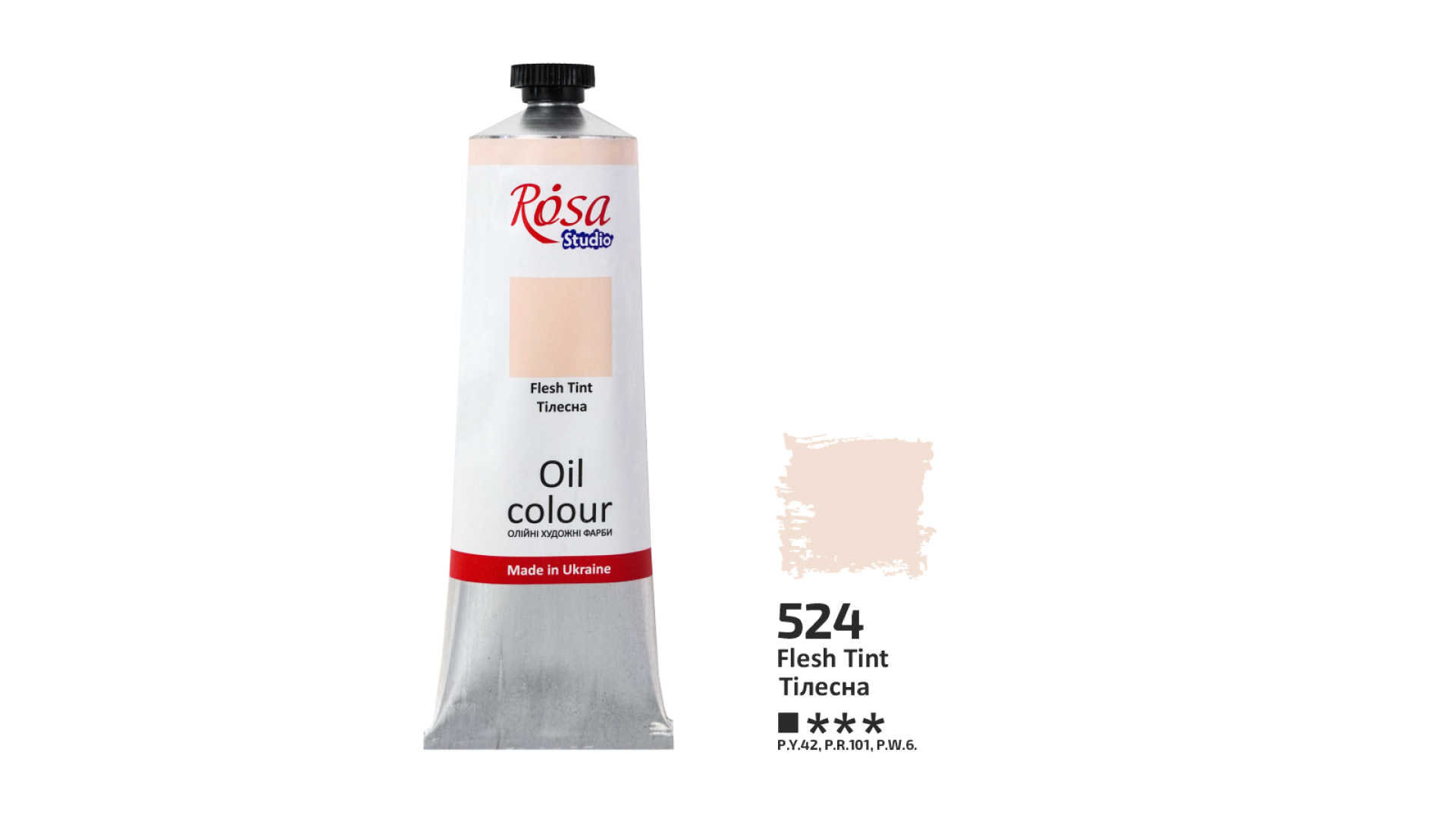 Oil Paint, Flesh Tint (524), 100ml, ROSA Studio