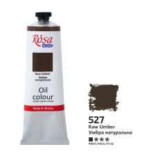 Oil Paint, Raw Umber (527), 100ml, ROSA Studio