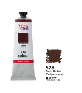 Farba Olejna, Burnt Umber (528), 100ml, ROSA Studio