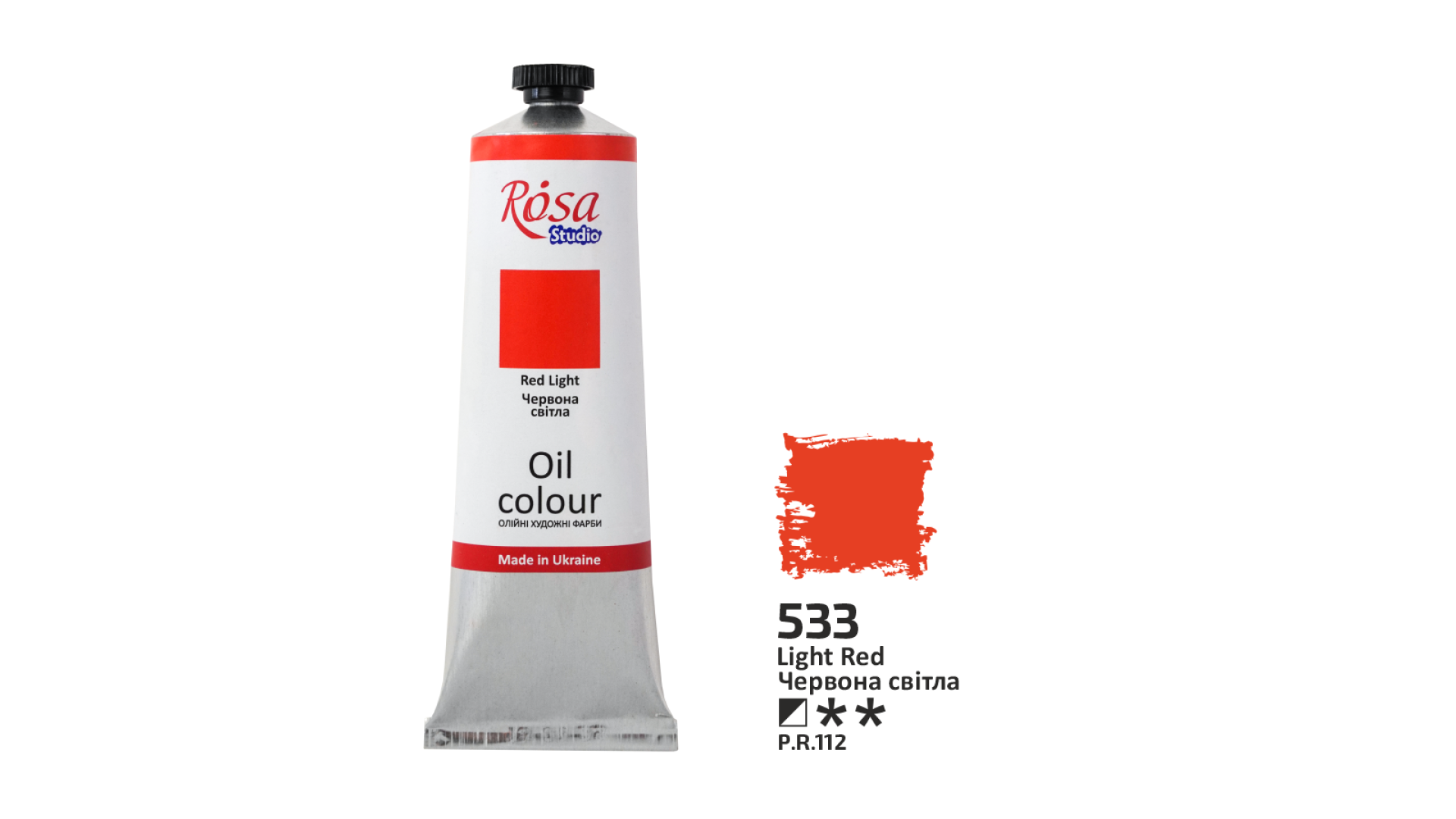 Farba Olejna, Red Light (533), 100ml, ROSA Studio