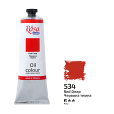 Oil Paint, Red Deep (534), 100ml, ROSA Studio