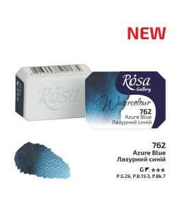 ROSA Gallery Farba Akwarelowa, Azure Blue (762), Kostka, 2,5 ml