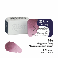 ROSA Gallery Farba Akwarelowa, Magenta Gray (764), Kostka, 2,5 ml