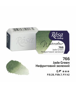 ROSA Gallery Farba Akwarelowa, Jade Green (766), Kostka, 2,5 ml