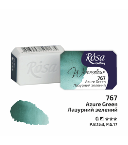 ROSA Gallery Farba Akwarelowa, Azure Green (767), Kostka, 2,5 ml