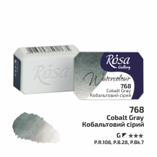 ROSA Gallery Farba Akwarelowa, Cobalt Gray (768), Kostka, 2,5 ml