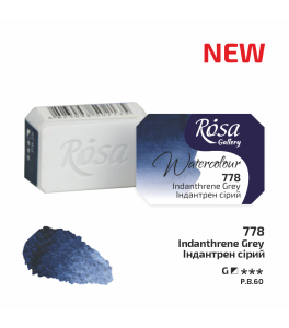 ROSA Gallery Farba Akwarelowa, Indanthrene Grey (778), Kostka, 2,5 ml