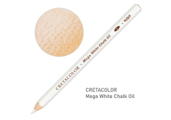 Cretacolor Mega White Pencil – Soft White Drawing Pencil for Highlights and Sketching