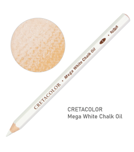 Cretacolor Mega White Pencil – Soft White Drawing Pencil for Highlights and Sketching