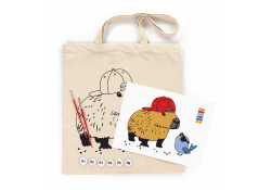 ROSA Talent Coloring Ecobag Capybara 38×42 cm – Cotton 220 gsm