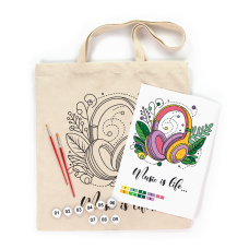 ROSA Talent Coloring Ecobag Music in life 38×42 cm – Cotton 220 gsm