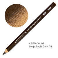 Cretacolor Mega Sepia Ciemna – ołówek artystyczny sepia, tłusty wodoodporny