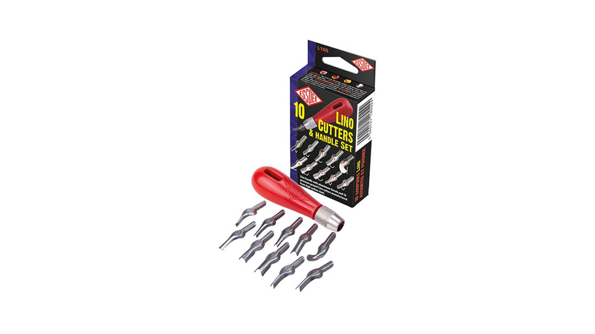 Essdee Linocut Set – Handle + 10 Blades No 1-10