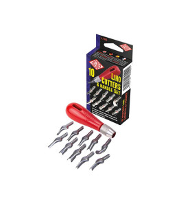 Essdee Linocut Set – Handle + 10 Blades No 1–10