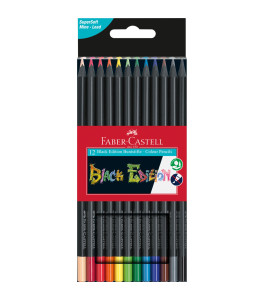  Faber–Castell Triangular Pencils Black Edition 12 Col.