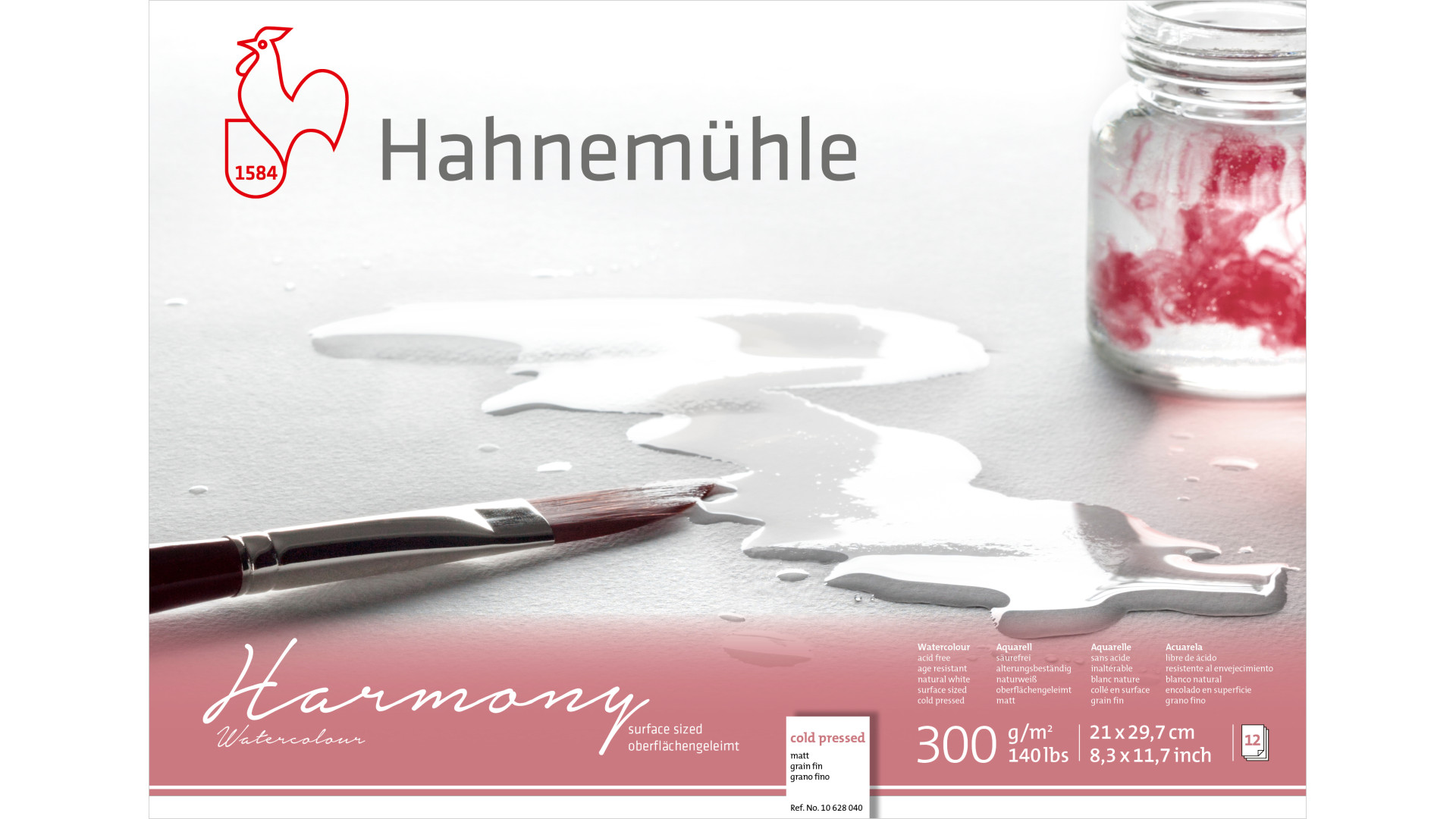 Hahnemuehle Pad HARMONY WC A4 300g 12 sheets CP