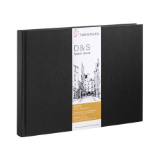 Hahnemuehle Sketchbook D&S A3 140g 80 sheets, black landscape format