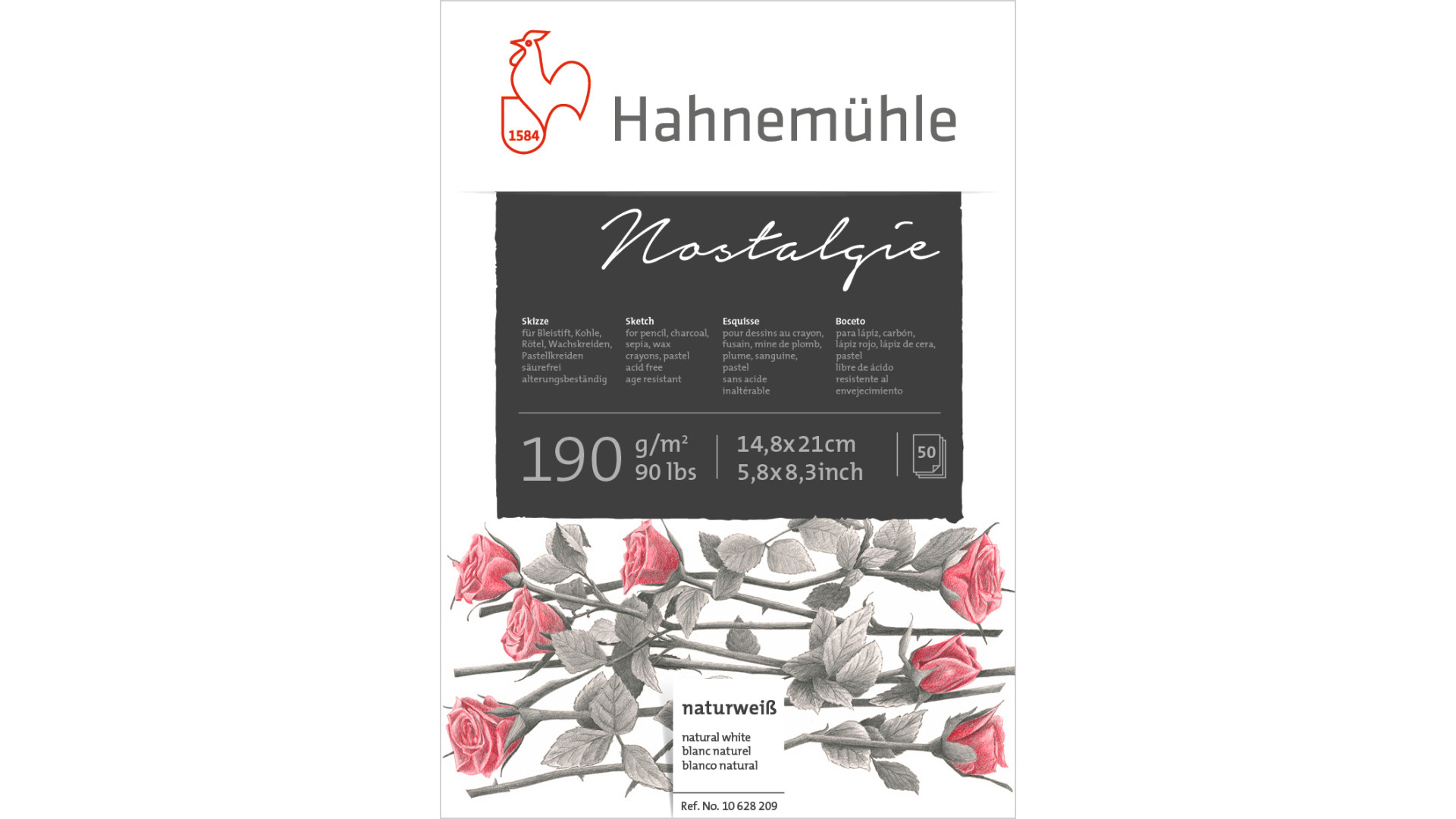 Hahnemuehle Sketch pad NOSTALGIE A5 190g 50 sheets