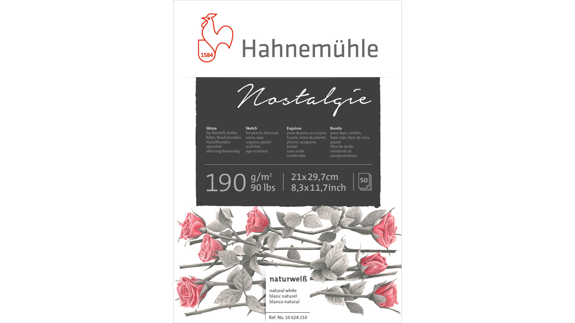 Hahnemuehle Sketch pad NOSTALGIE A4 190g 50 sheets