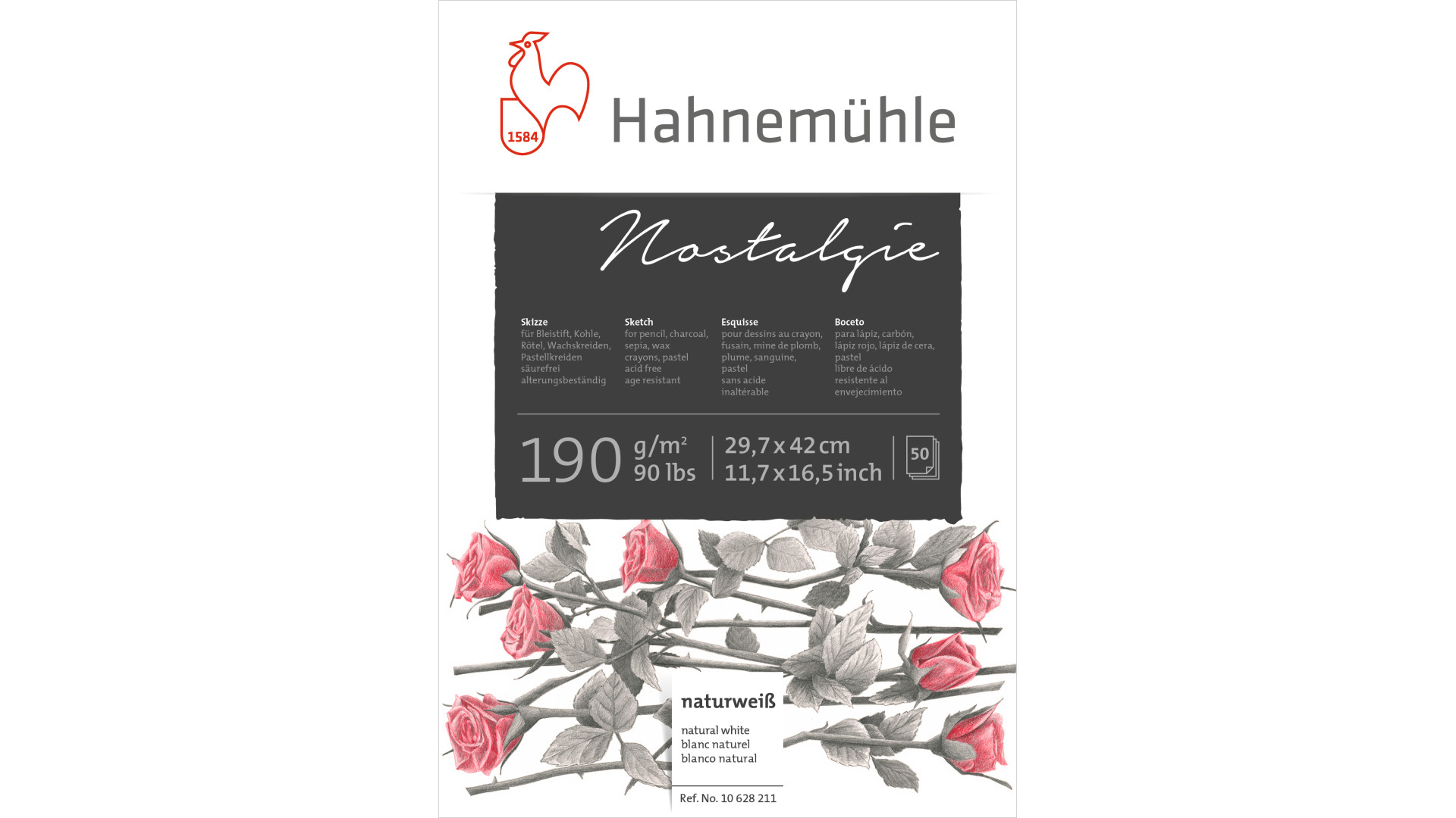 Hahnemuehle Sketch pad NOSTALGIE A3 190g 50 sheets