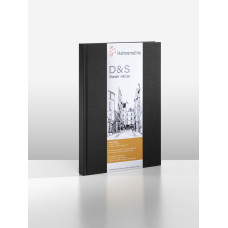 Hahnemuehle Sketchbook D&S A5 140g 80 sheets, black portrait format