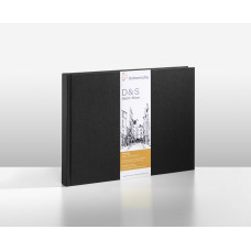 Hahnemuehle Sketchbook D&S A4 140g 80 sheets, black landscape format