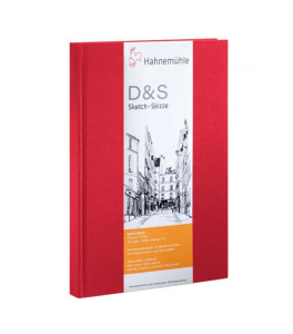 Hahnemuehle Sketchbook D&S A4 140g 80 sheets, red portrait format