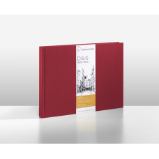 Hahnemuehle Sketchbook D&S A4 140g 80 sheets, red landscape format