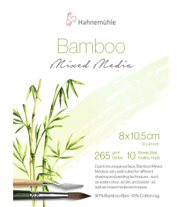 Hahnemuehle Block Bamboo Mixed Media 8x10,5 cm 265g 10 sheets