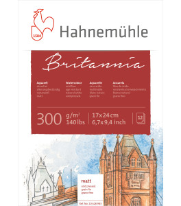 Hahnemuehle Pad BRITANNIA WC 17x24 cm 300g 12 sheets CP