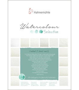 Hahnemuehle Pad AQUARELL SELECTION 17x24 cm 275–640 g 14 sheets