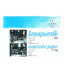 Lana Block LANAQUARELLE 18x26 cm 300g 20 sh CP 100% cotton