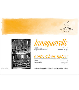 Lana Block LANAQUARELLE 23x31 cm 300g 20 sh HP 100% cotton