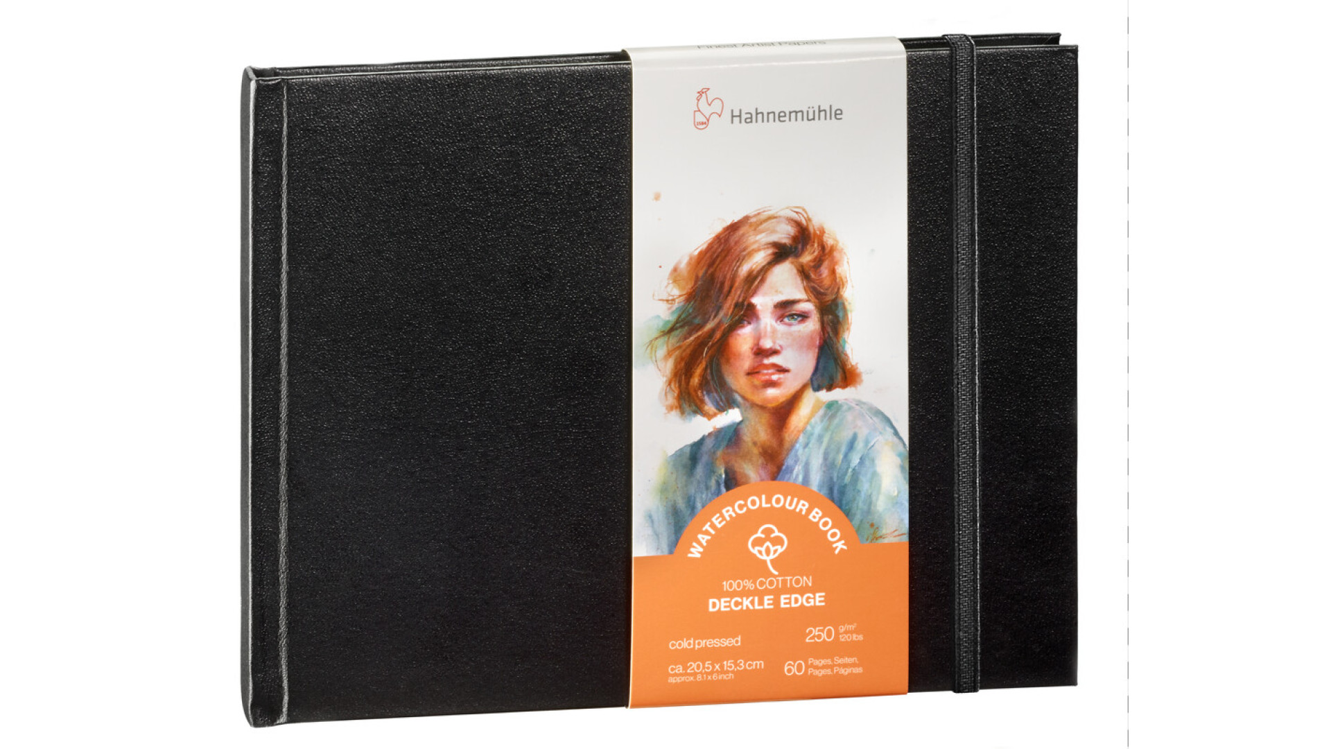 Hahnemuehle Szkicownik do akwareli WC BOOK Deckle Edge 20,5x15,3 cm 250g 30k Landscape 100% bawełny