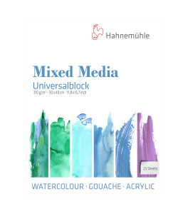 Hahnemuehle Block UNIVERSAL MIX MEDIA 30x40 cm 310g 25 sheets