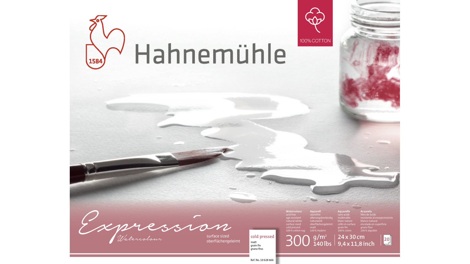 Hahnemuehle Block EXPRESSION WC 24x30 cm 300g 20 sh CP 100% cotton