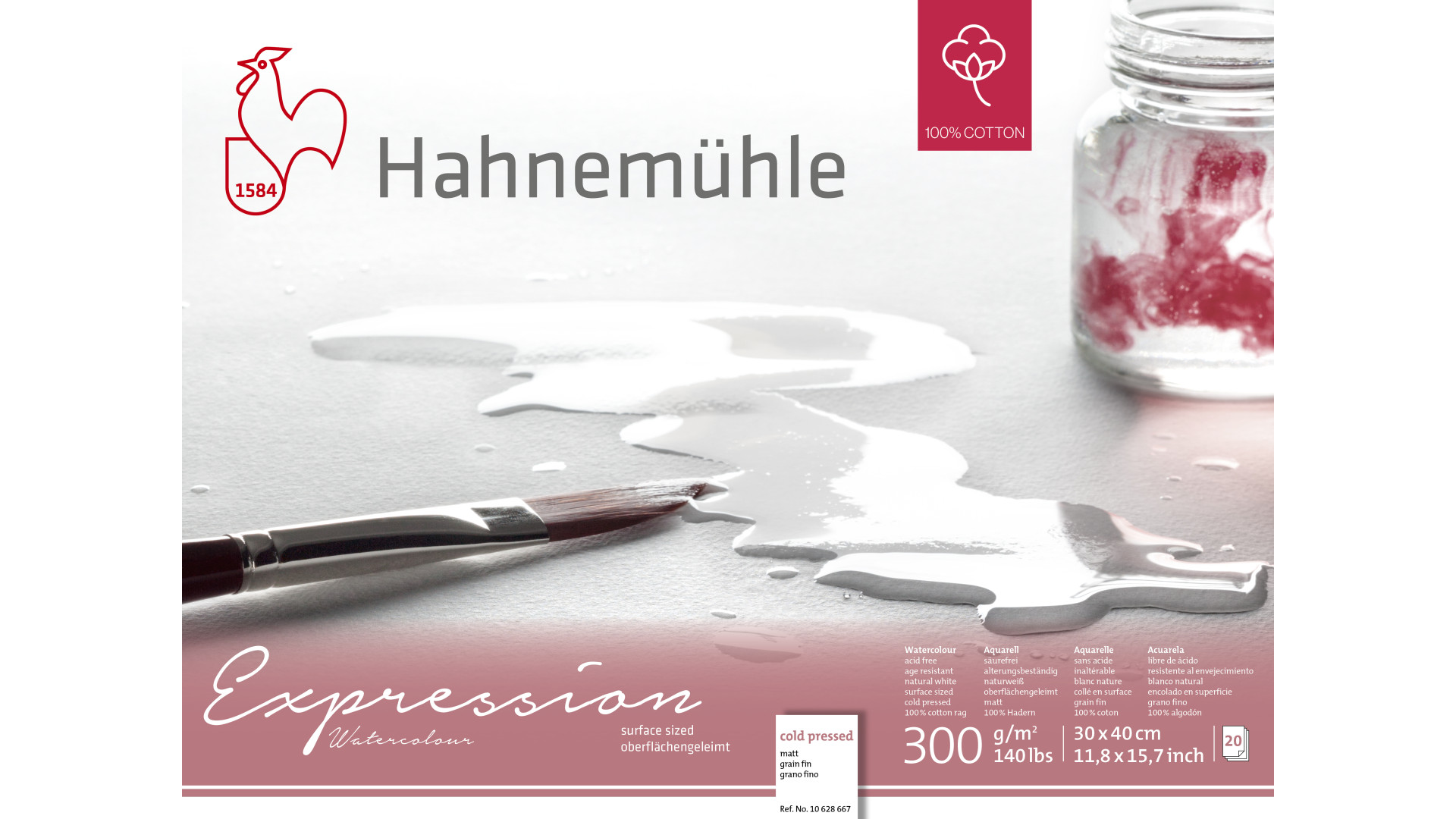 Hahnemuehle Block EXPRESSION WC 30x40 cm 300g 20 sh CP 100% cotton