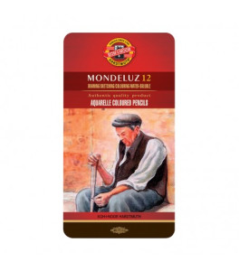 Koh–I–Noor Watercolor Pencil Mondeluz 3722 12 colours Metal tin
