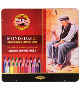 Koh–I–Noor Kredki Akwarelowe Mondeluz 3724 24 kol. Opakowanie Met.