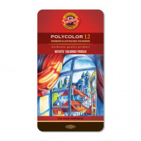 Koh–I–Noor Polycolor Pencil 3822 12 colors Metal tin