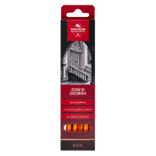 Koh–I–Noor Graphite Sketching Set 6 Pieces – 5 Drawing Pencils HB–8B and Pencil Eraser